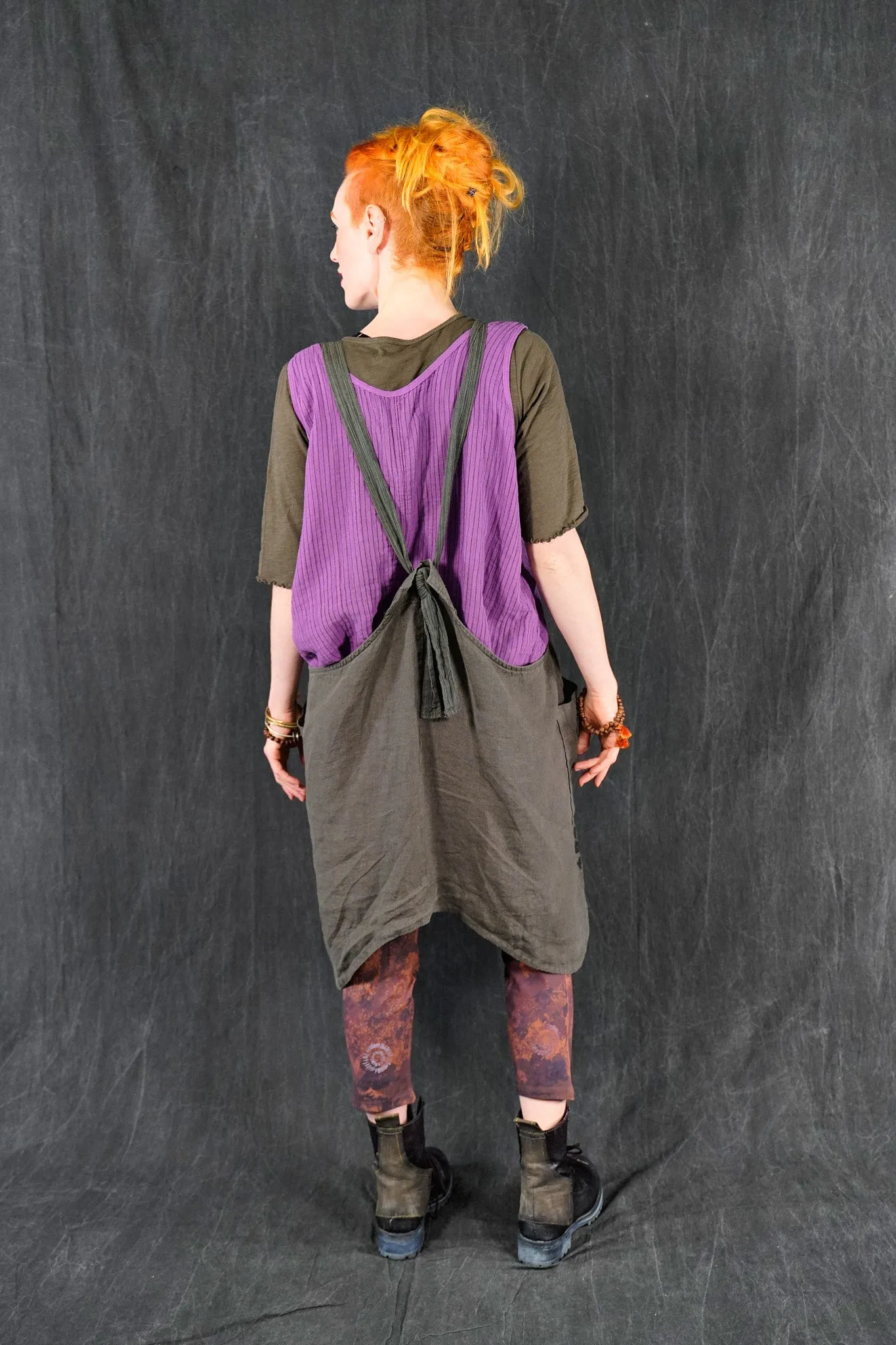 1196 Striped Layer Vest Wild Orchid-U