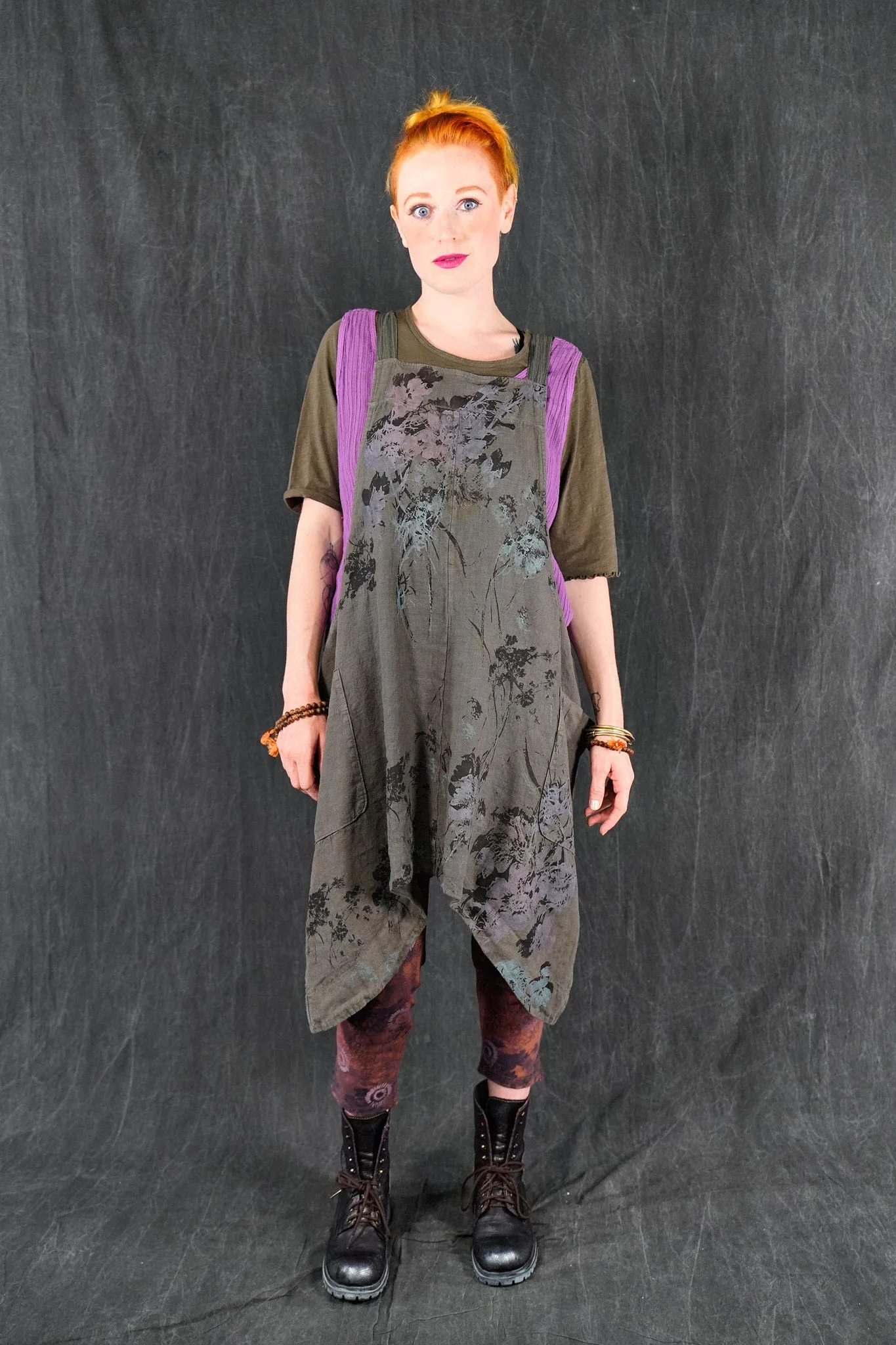 1196 Striped Layer Vest Wild Orchid-U