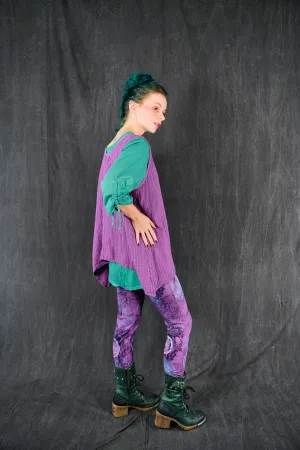 1196 Striped Layer Vest Wild Orchid-U
