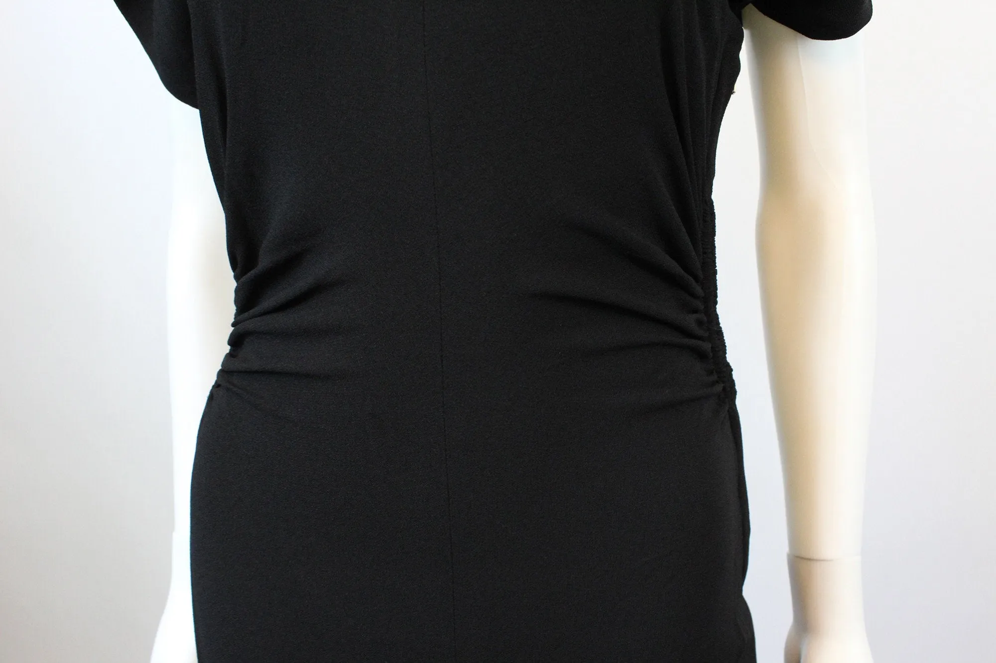 1940s MESH OPEN back gown dress xs small | new fall