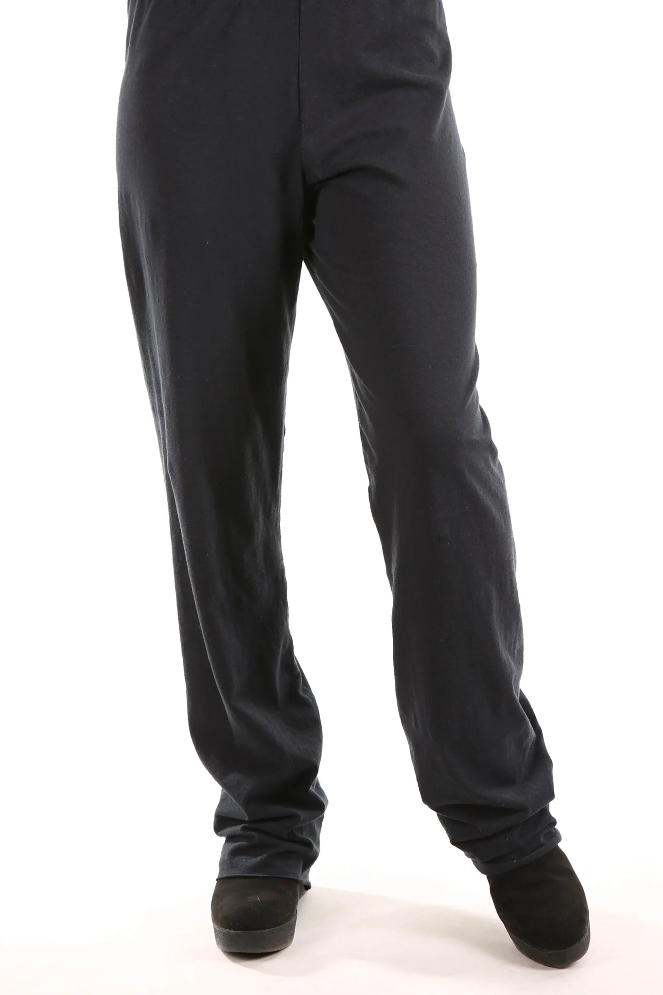 3176 Comfy Cotton-Lycra Slim Pant-black- Unprinted