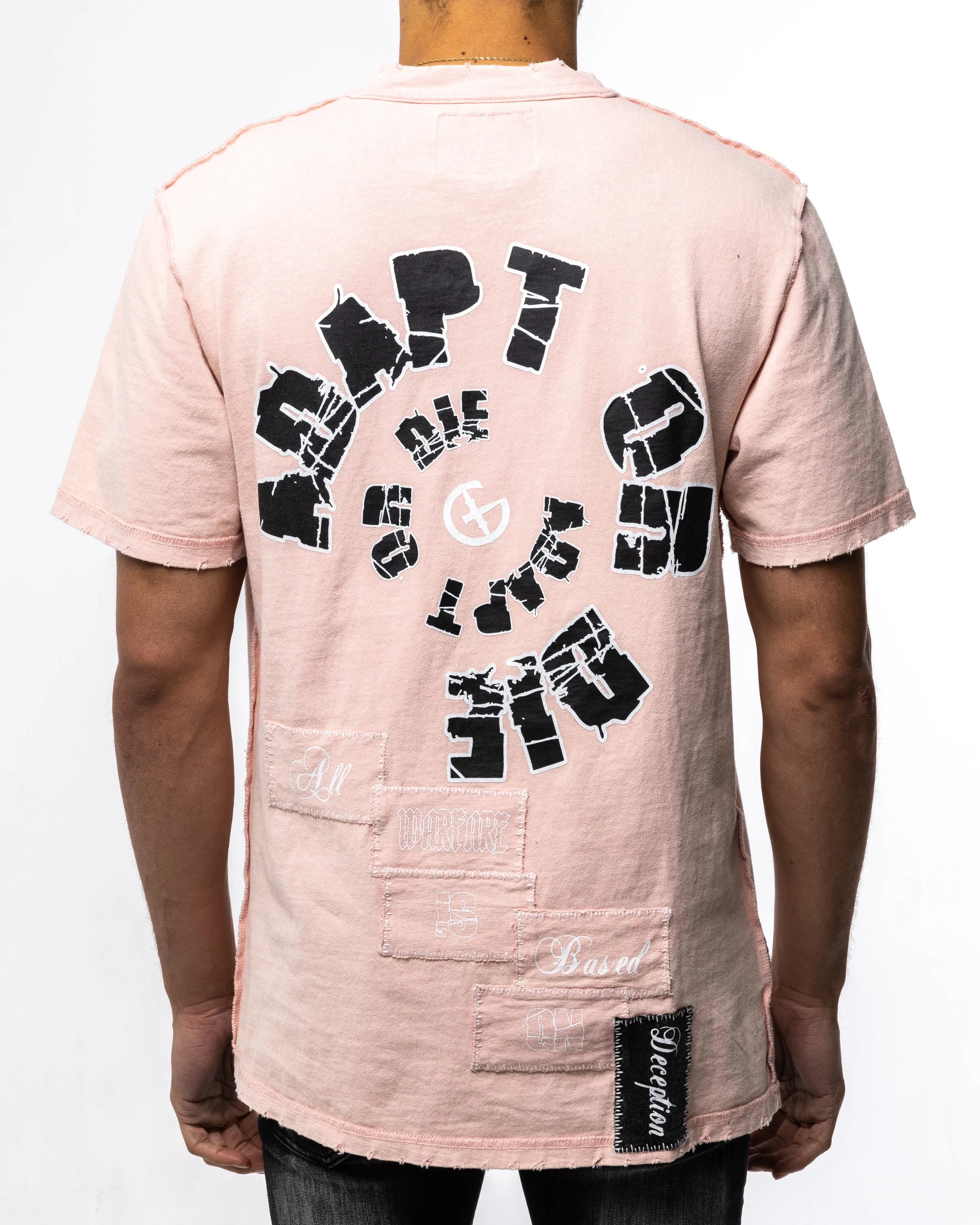 ADAPT OR DIE T-SHIRT (BLUSH)