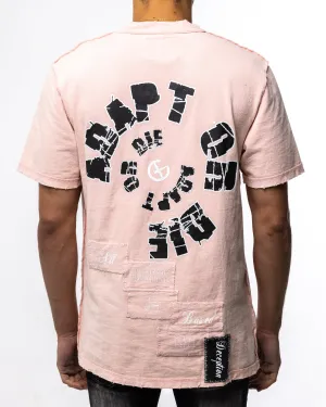 ADAPT OR DIE T-SHIRT (BLUSH)