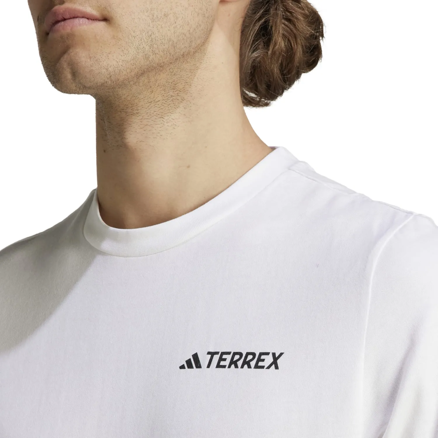 Adidas Outdoor Men Terrex Graphic MTN 2.0 Tee White IL2648