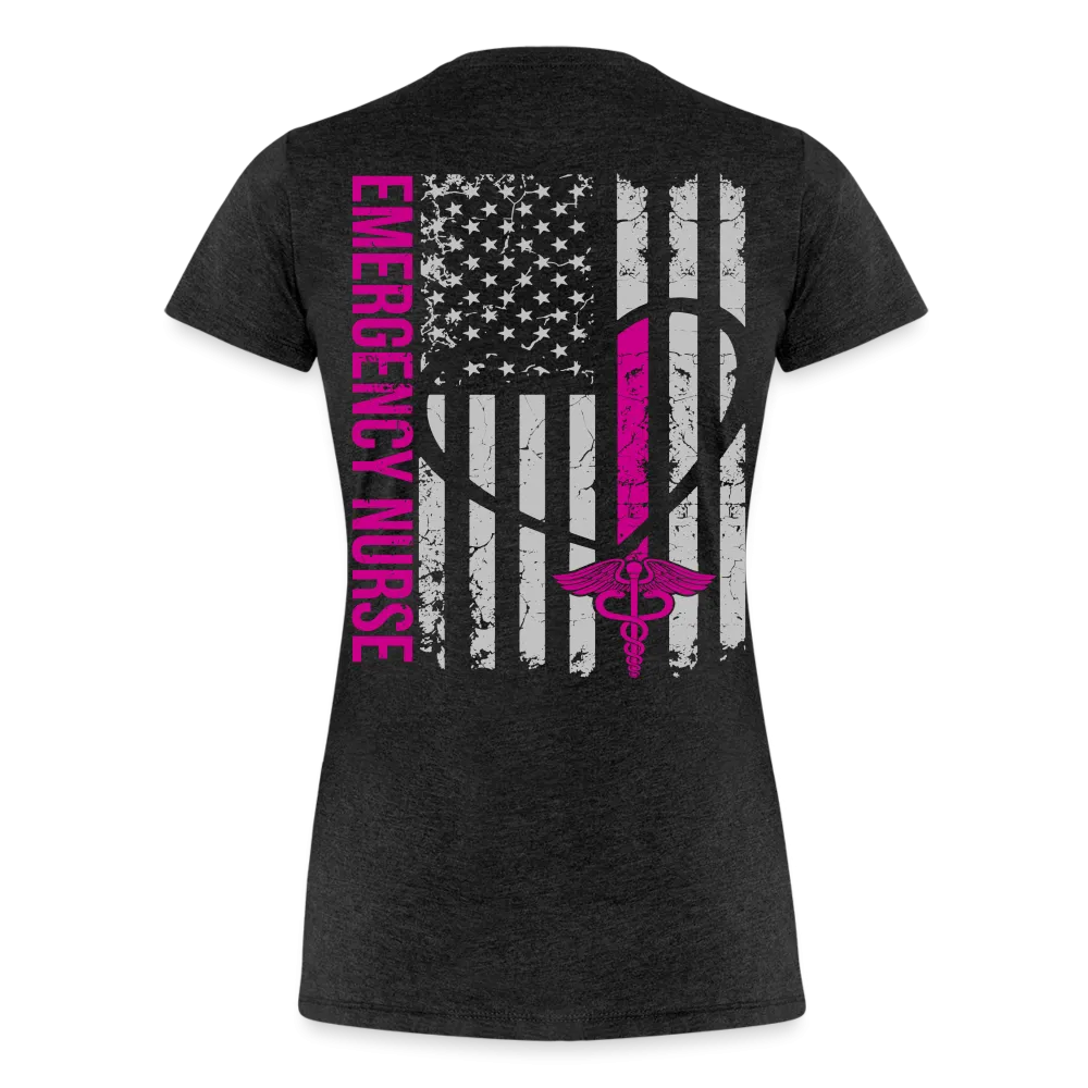 Ainsley Emergency Nurse Flag Women's Premium T-Shirt