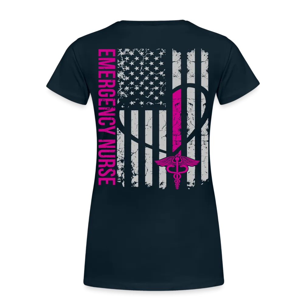 Ainsley Emergency Nurse Flag Women's Premium T-Shirt