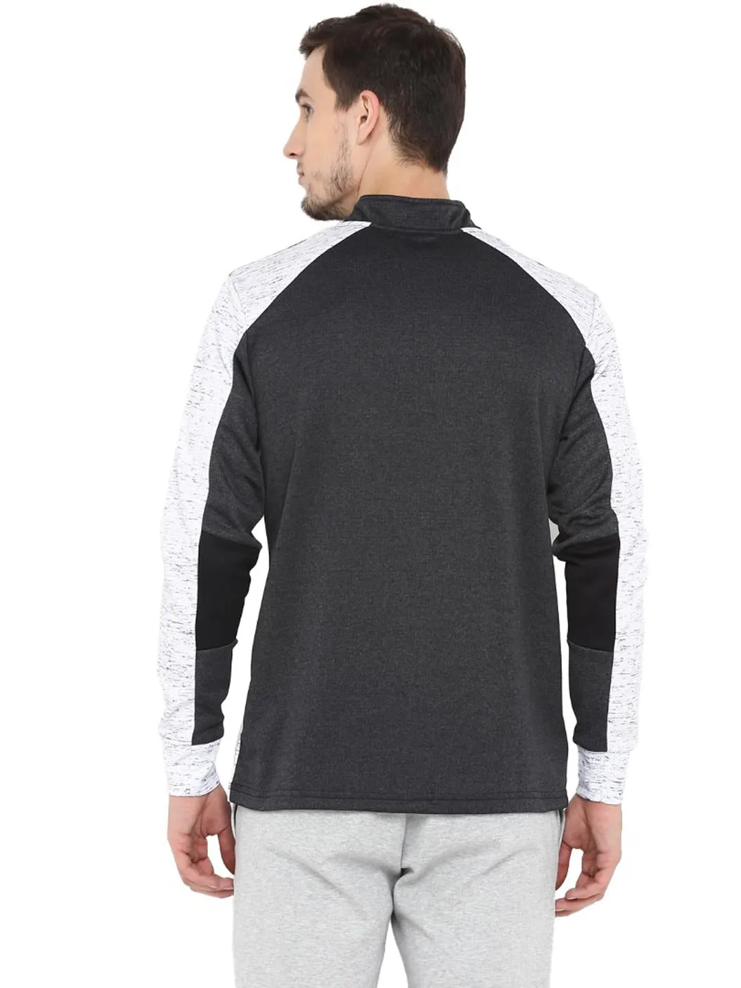 Alcis Men Solid Black Sweatshirt