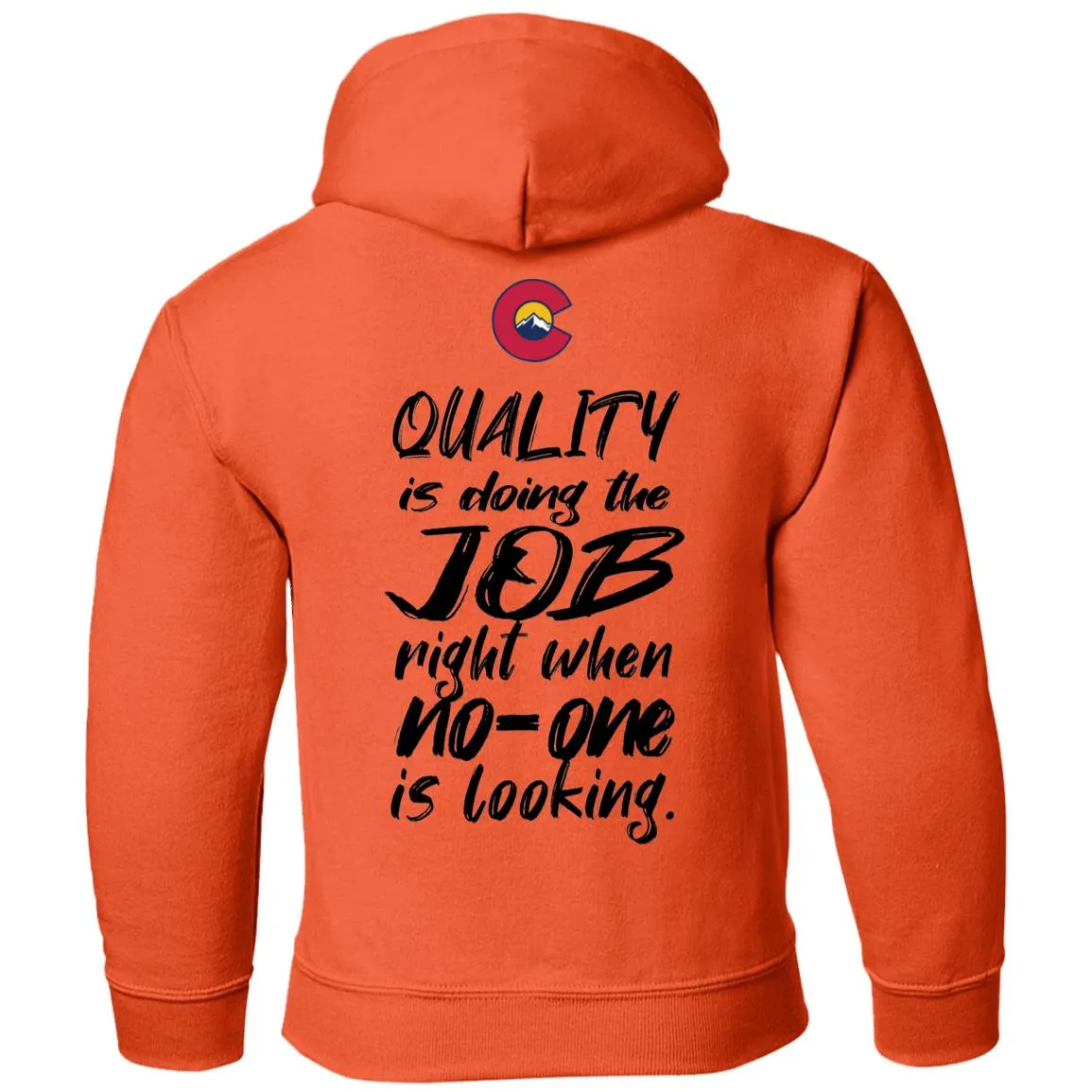 All Aspects 2-sided print black logo G185B Gildan Youth Pullover Hoodie