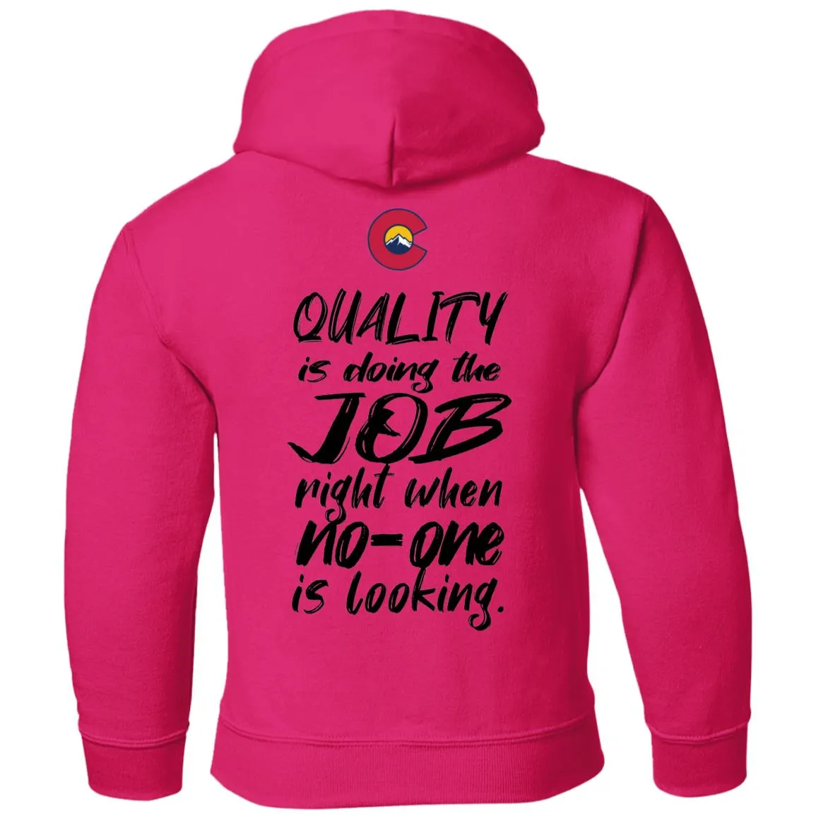 All Aspects 2-sided print black logo G185B Gildan Youth Pullover Hoodie