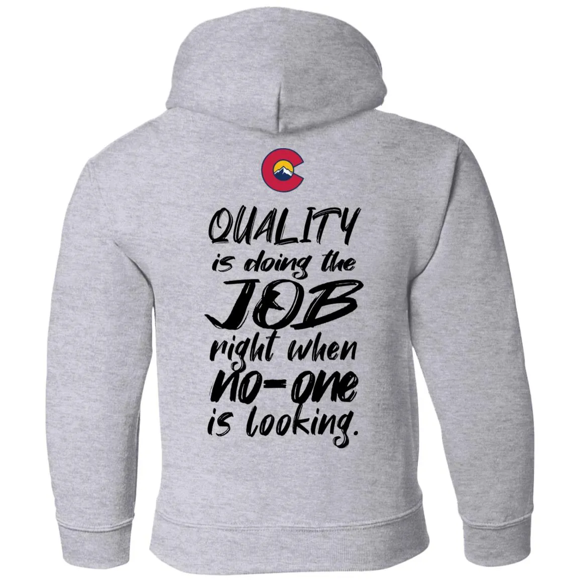 All Aspects 2-sided print black logo G185B Gildan Youth Pullover Hoodie