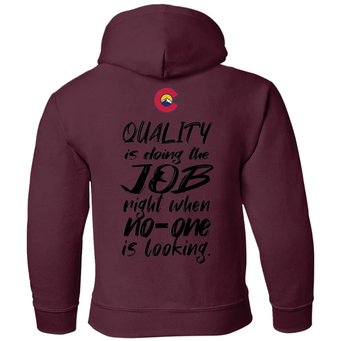 All Aspects 2-sided print black logo G185B Gildan Youth Pullover Hoodie