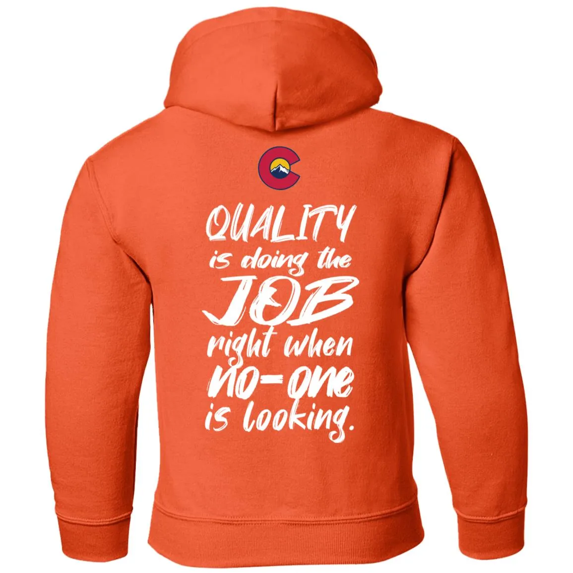 All Aspects 2-sided print white logo G185B Gildan Youth Pullover Hoodie