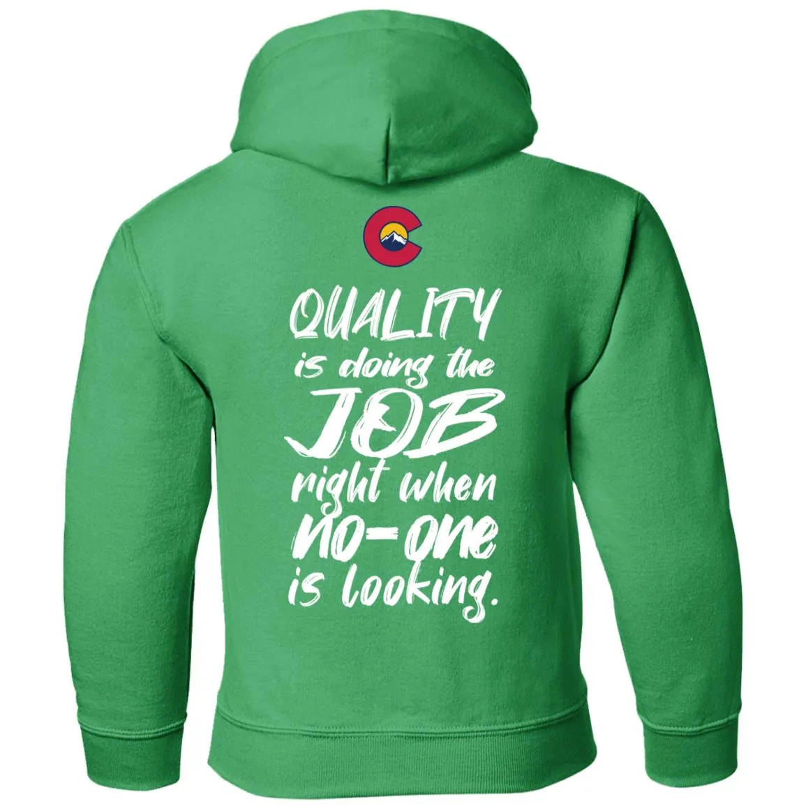 All Aspects 2-sided print white logo G185B Gildan Youth Pullover Hoodie