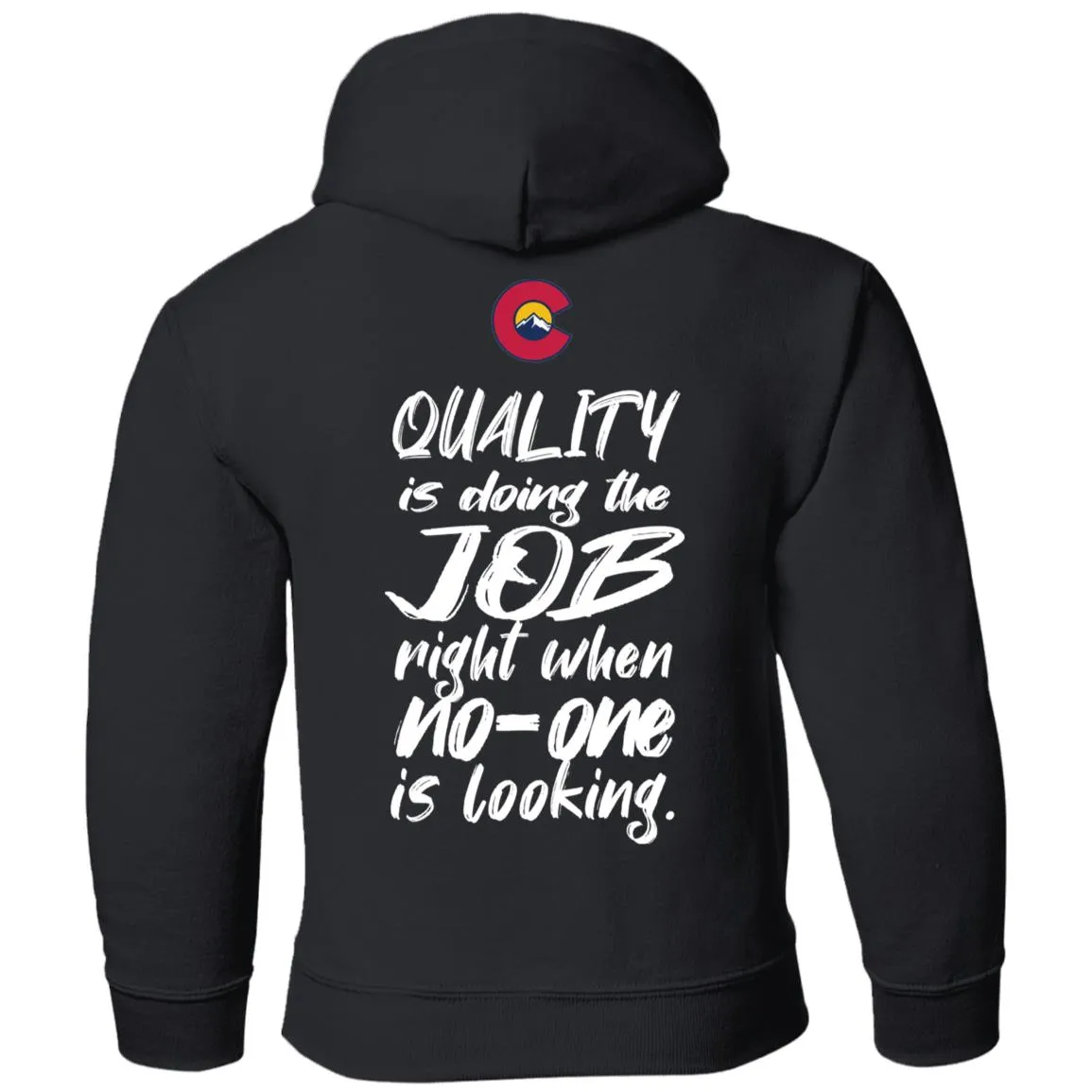 All Aspects 2-sided print white logo G185B Gildan Youth Pullover Hoodie