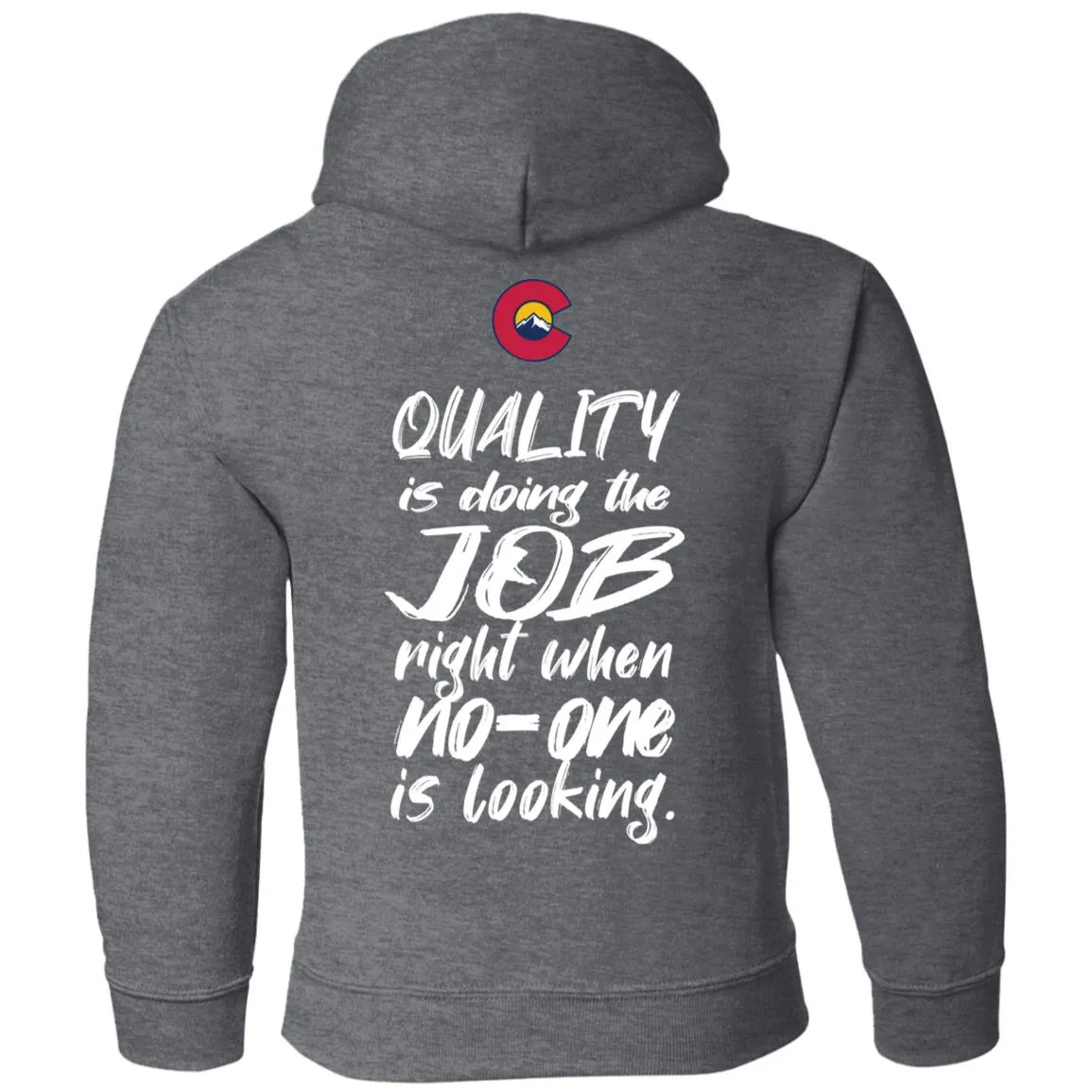 All Aspects 2-sided print white logo G185B Gildan Youth Pullover Hoodie