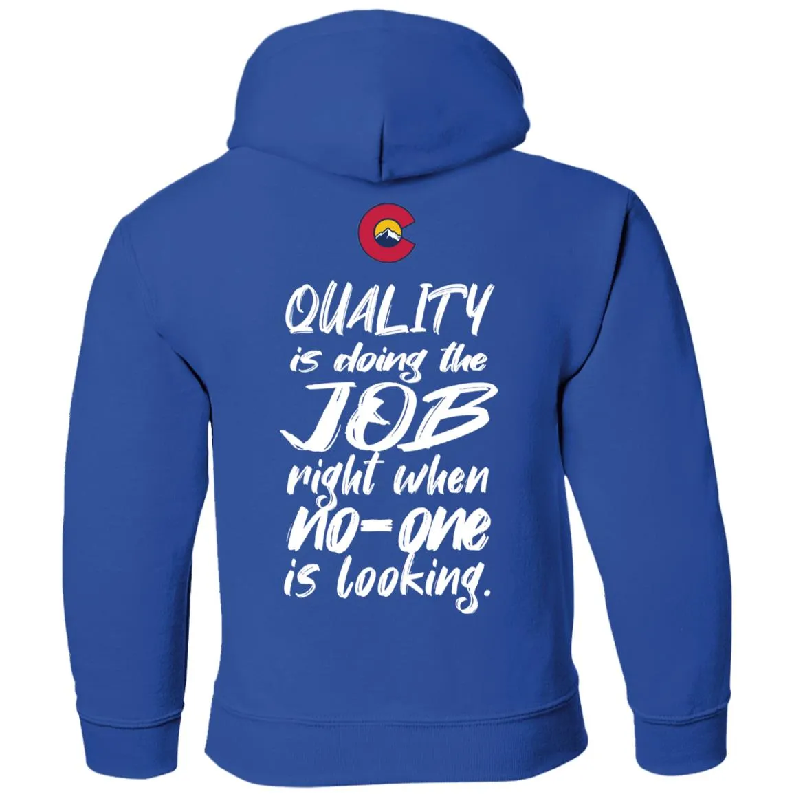 All Aspects 2-sided print white logo G185B Gildan Youth Pullover Hoodie