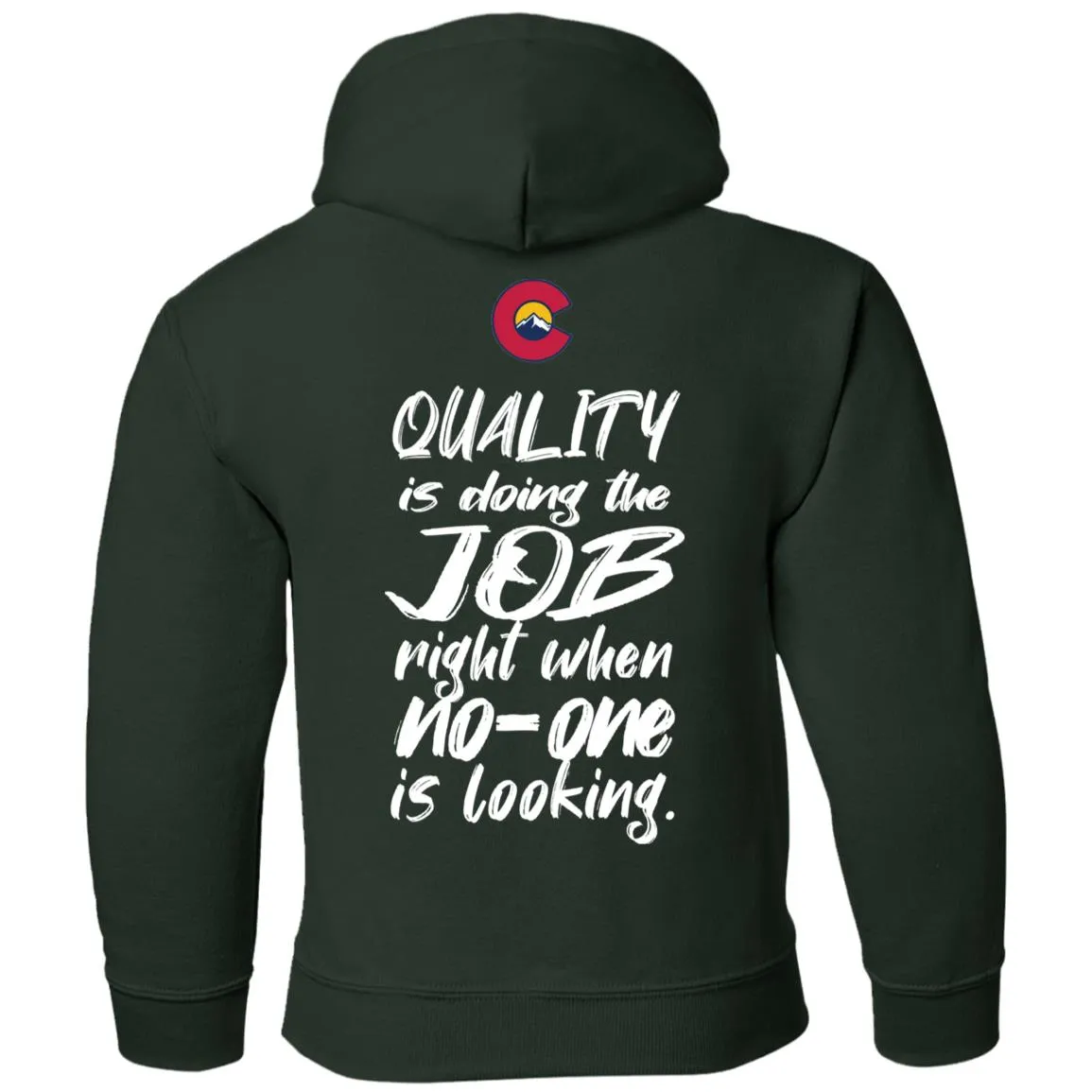All Aspects 2-sided print white logo G185B Gildan Youth Pullover Hoodie