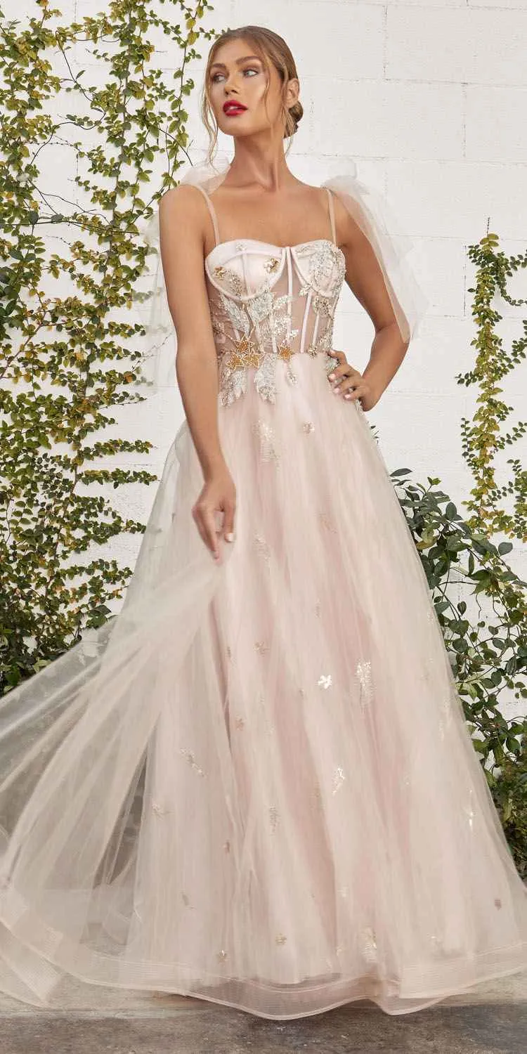 Andrea & Leo A0824 Star of My Eye Embellished Long Dress