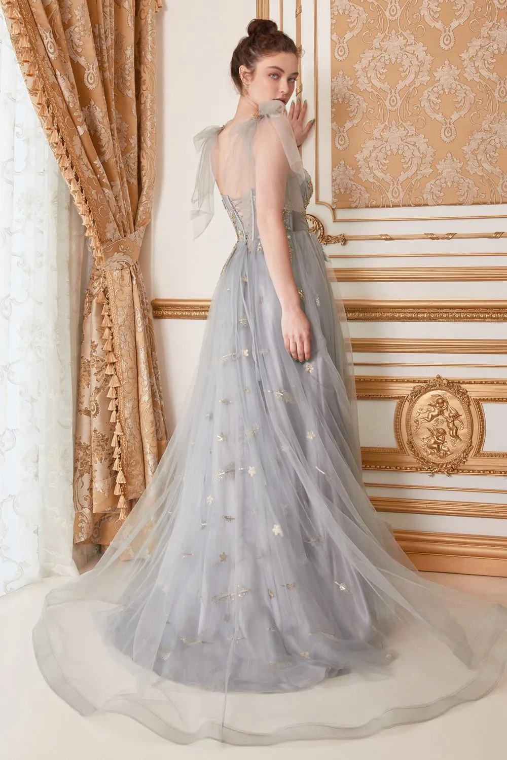 Andrea & Leo A0824 Star of My Eye Embellished Long Dress