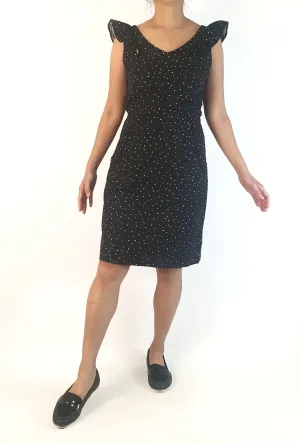 Anna Flynn black-based unique print dress size 10