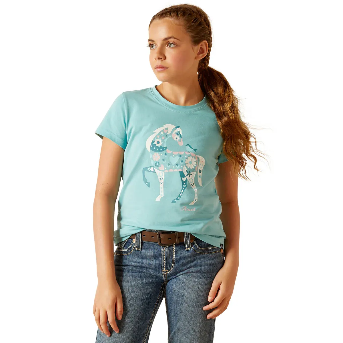 Ariat Yth Little Friend SS T-Shirt Marine Blue