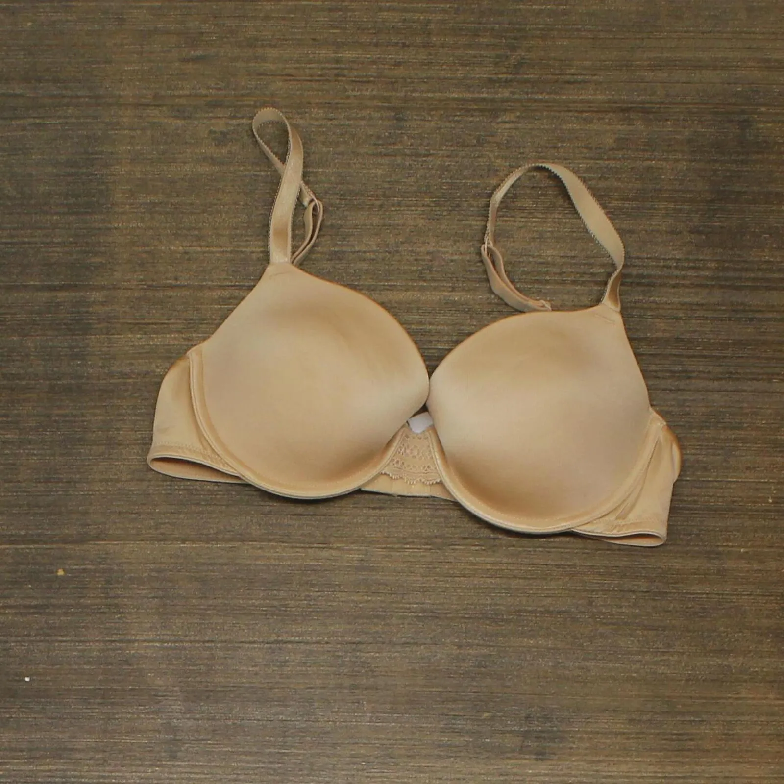 Auden Women's Daydream Light Lift Demi T-Shirt Push Up Bra 628PE Tan Brown 36B