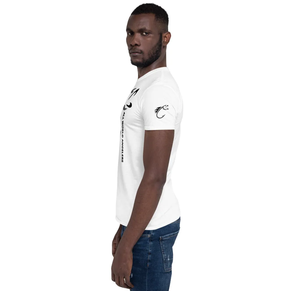 AWA All World Anglers Grey/Black Short-Sleeve Unisex T-Shirt