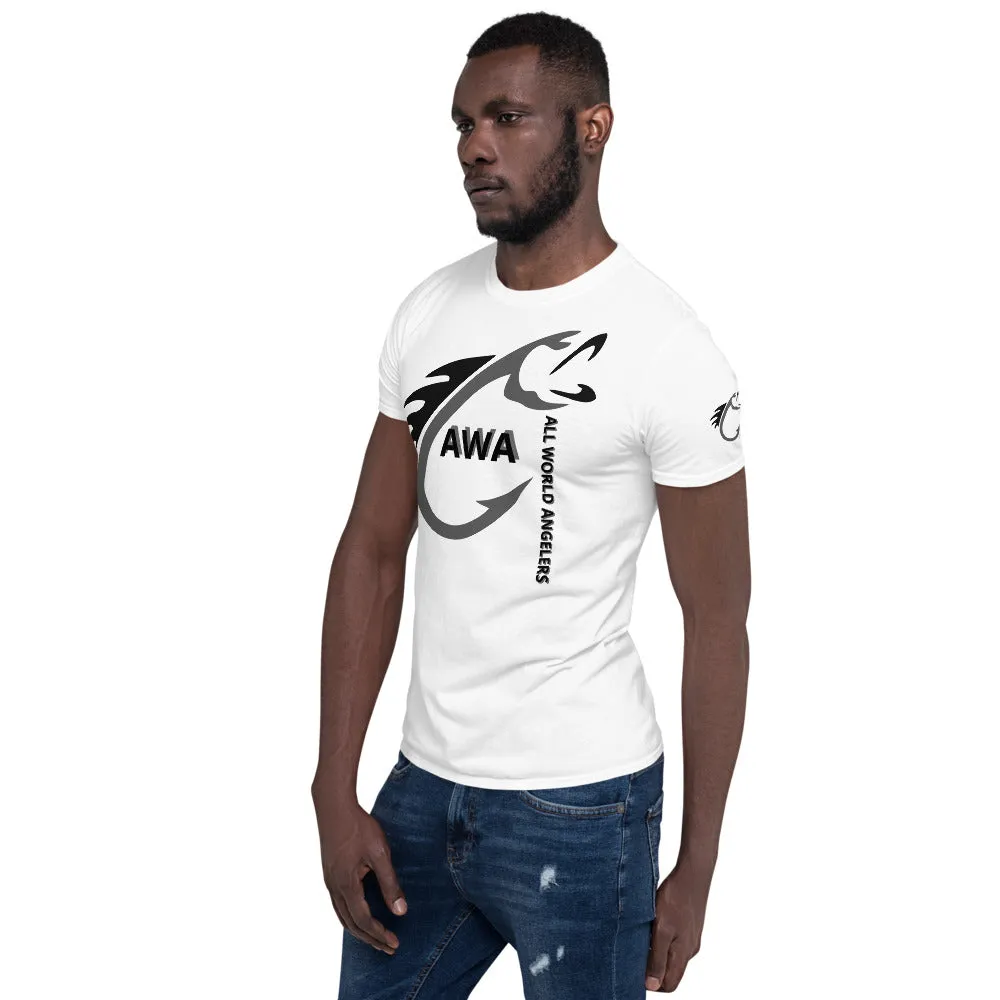 AWA All World Anglers Grey/Black Short-Sleeve Unisex T-Shirt