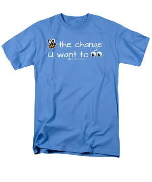 Be The Change You Want To See - Men's T-Shirt  (Regular Fit)