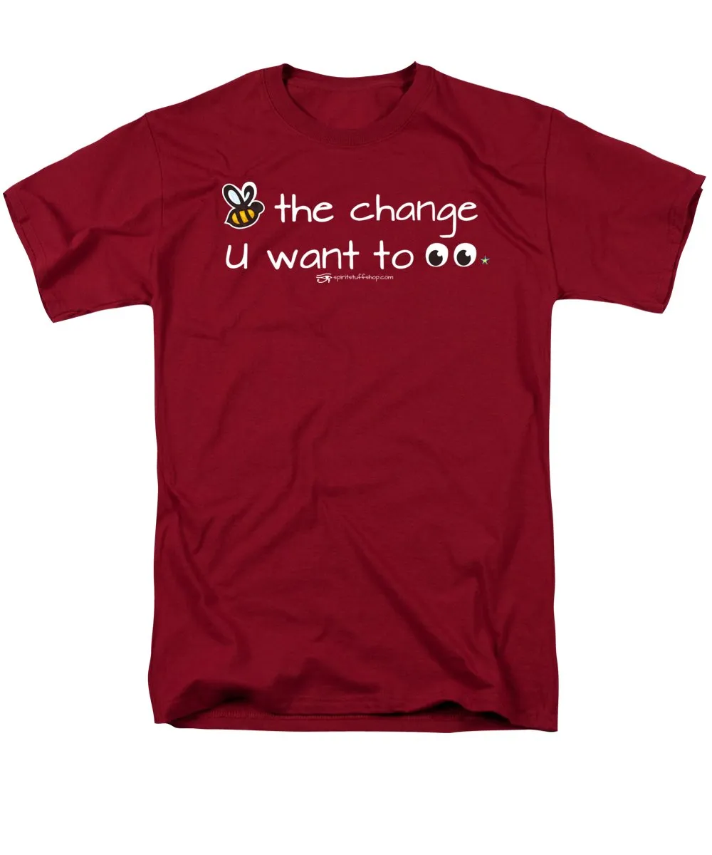 Be The Change You Want To See - Men's T-Shirt  (Regular Fit)