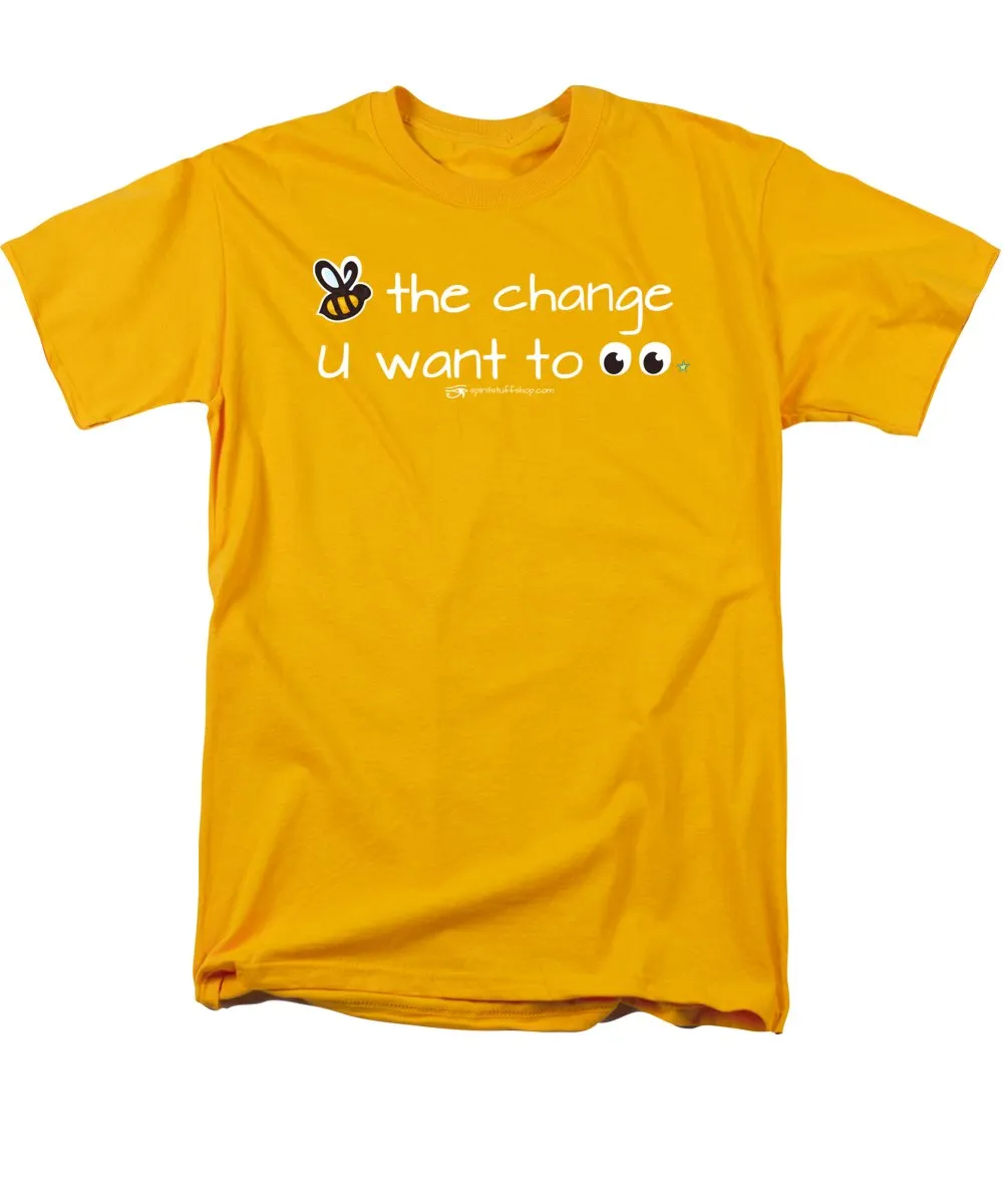 Be The Change You Want To See - Men's T-Shirt  (Regular Fit)