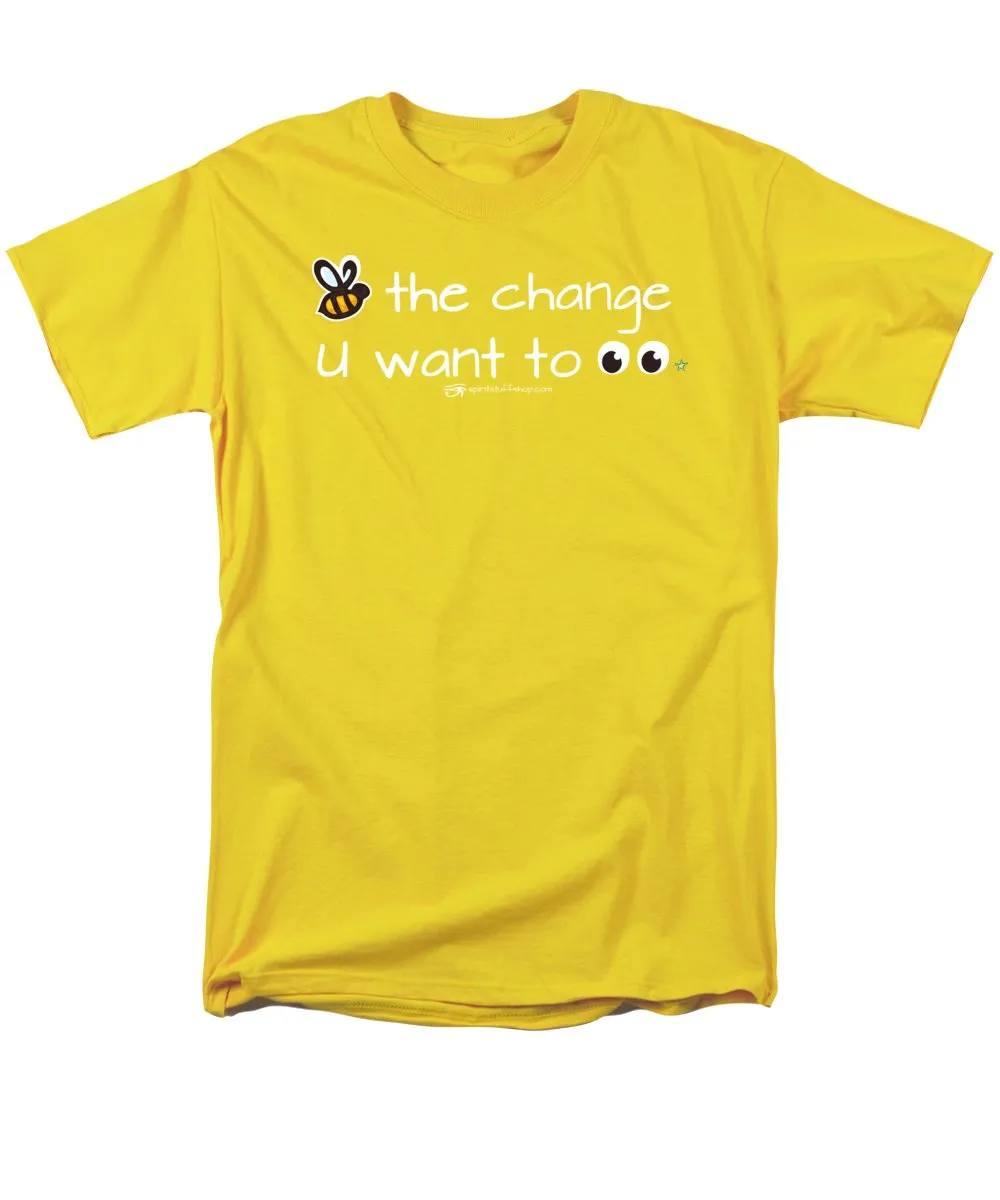 Be The Change You Want To See - Men's T-Shirt  (Regular Fit)