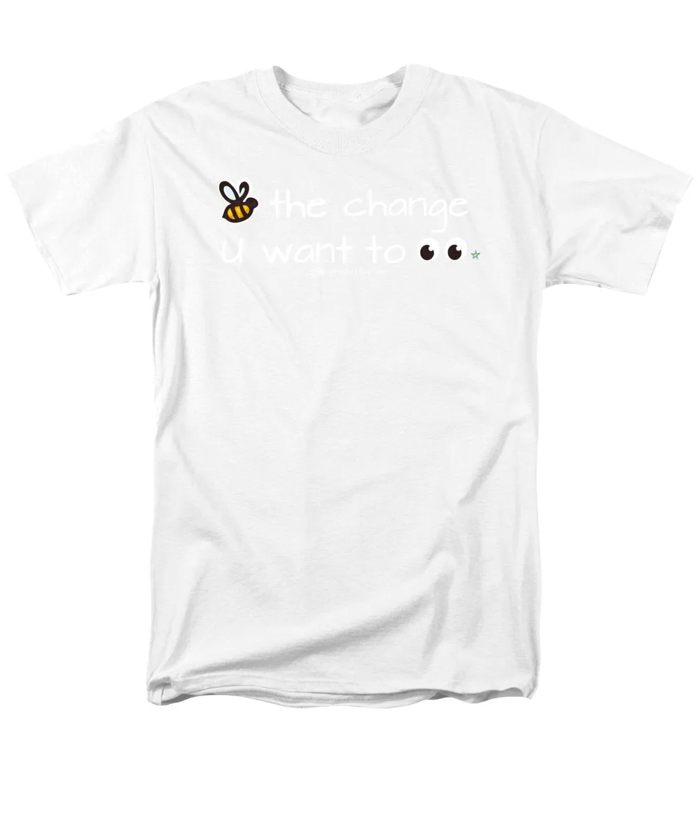 Be The Change You Want To See - Men's T-Shirt  (Regular Fit)
