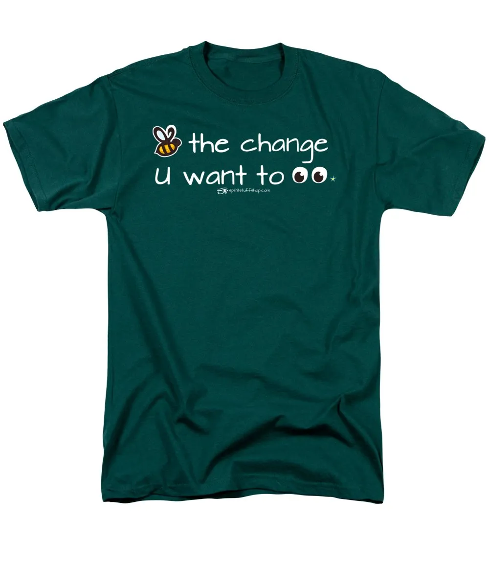 Be The Change You Want To See - Men's T-Shirt  (Regular Fit)