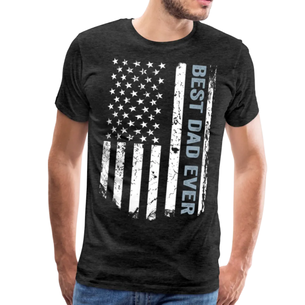 Best Dad Ever American Flag Men's Premium T-Shirt (CK1911)