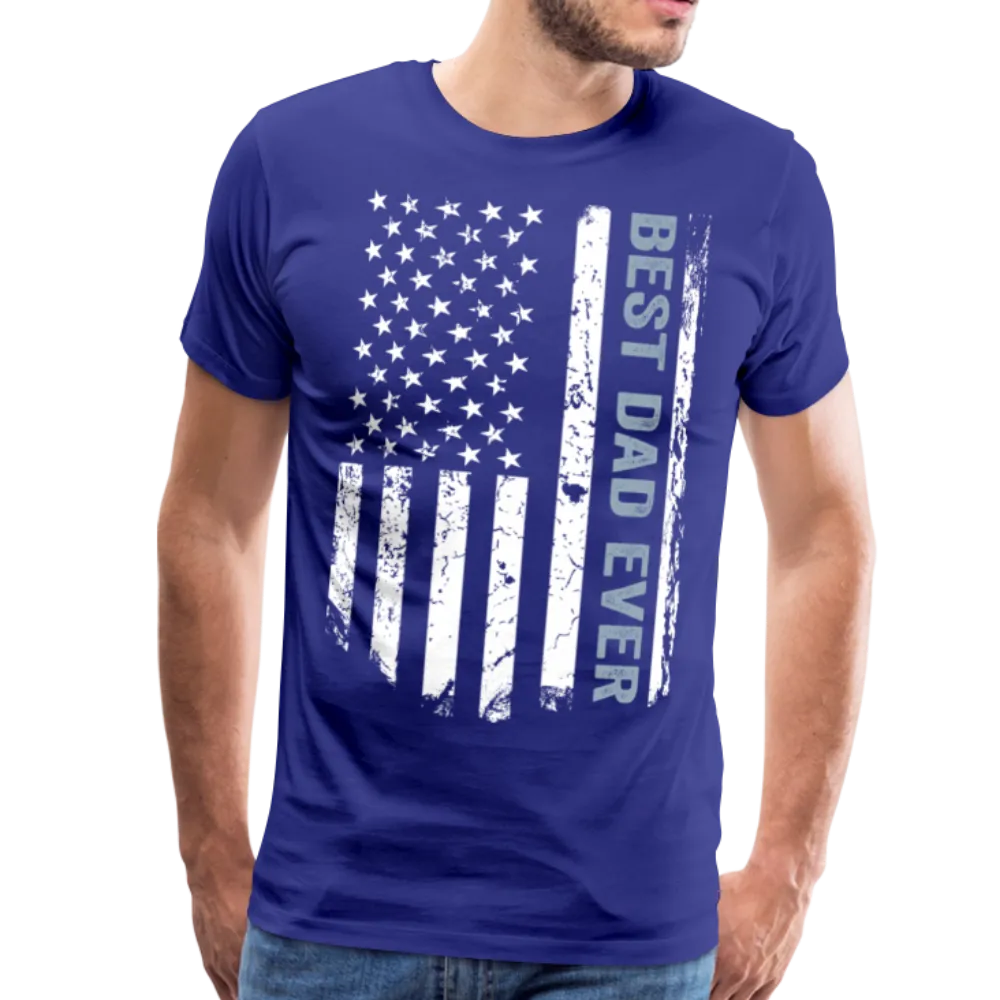 Best Dad Ever American Flag Men's Premium T-Shirt (CK1911)