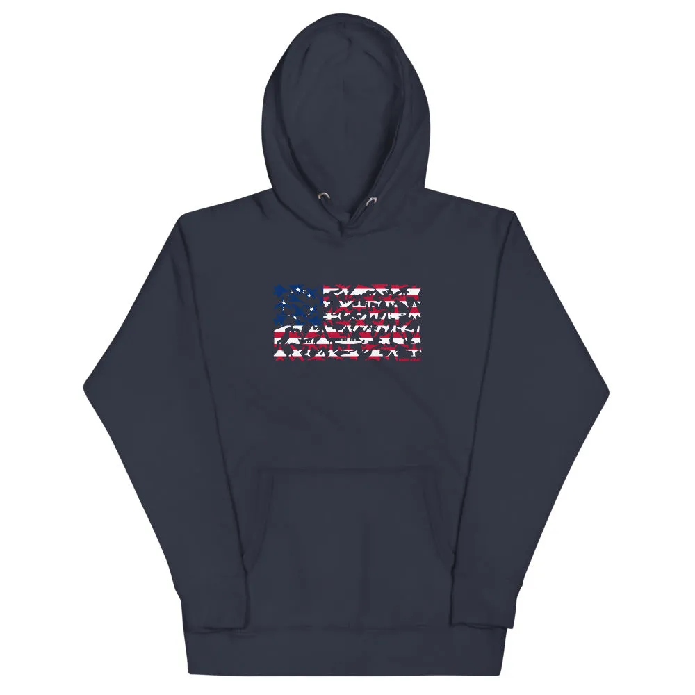 Betsy Ross Plane Flag Hoodie