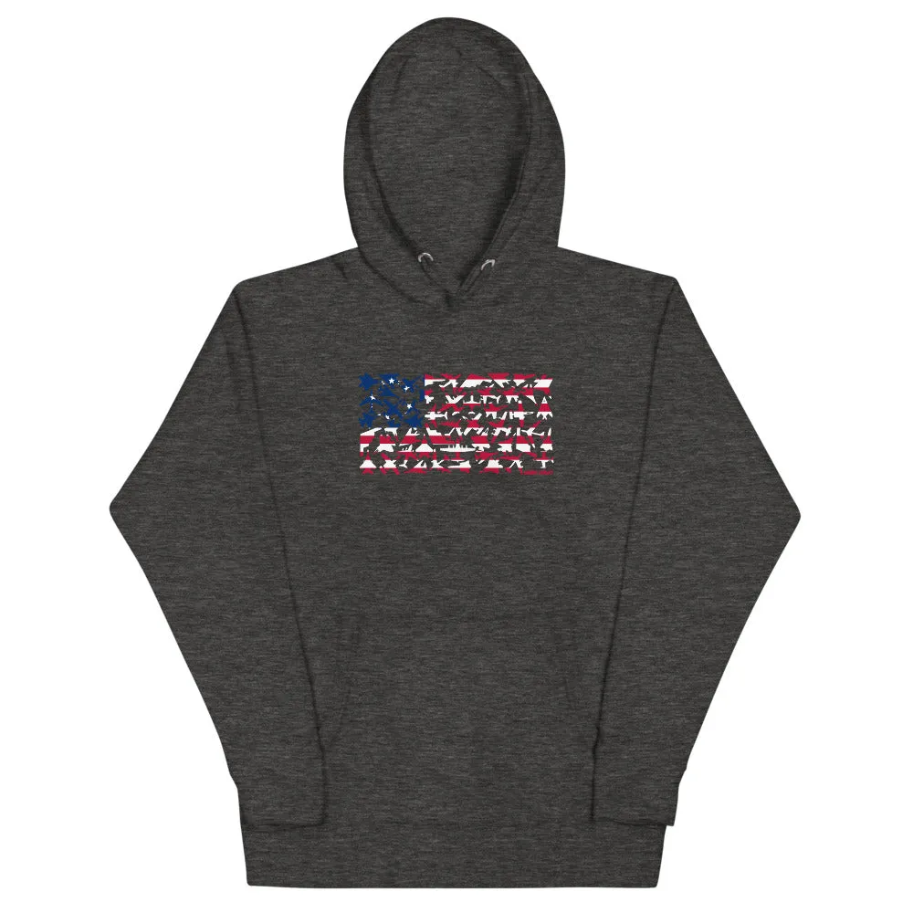 Betsy Ross Plane Flag Hoodie