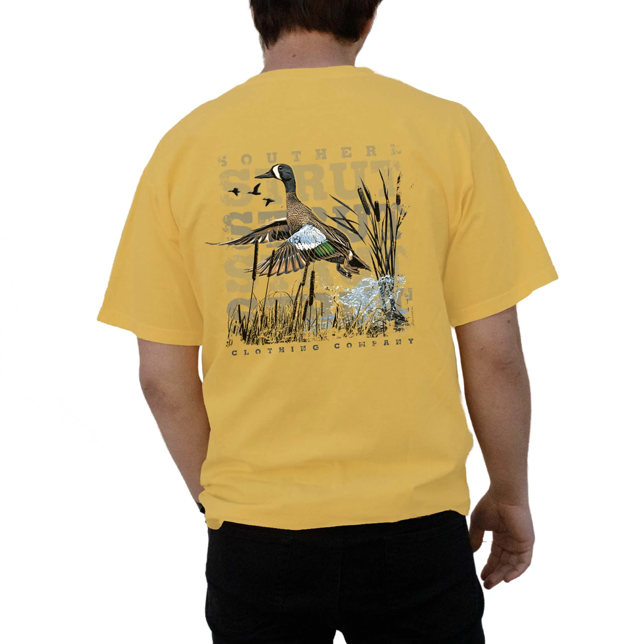 Blue Winged Teal Takeoff Short Sleeve T-Shirt