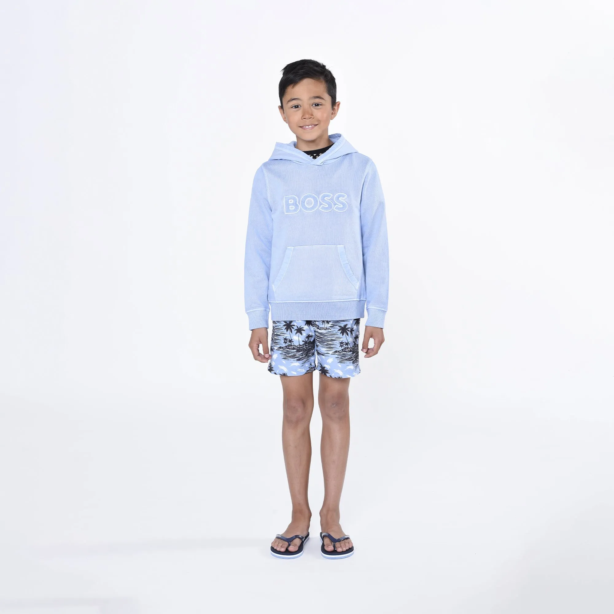 Boss Hooded Sweatshirt - Pale Blue