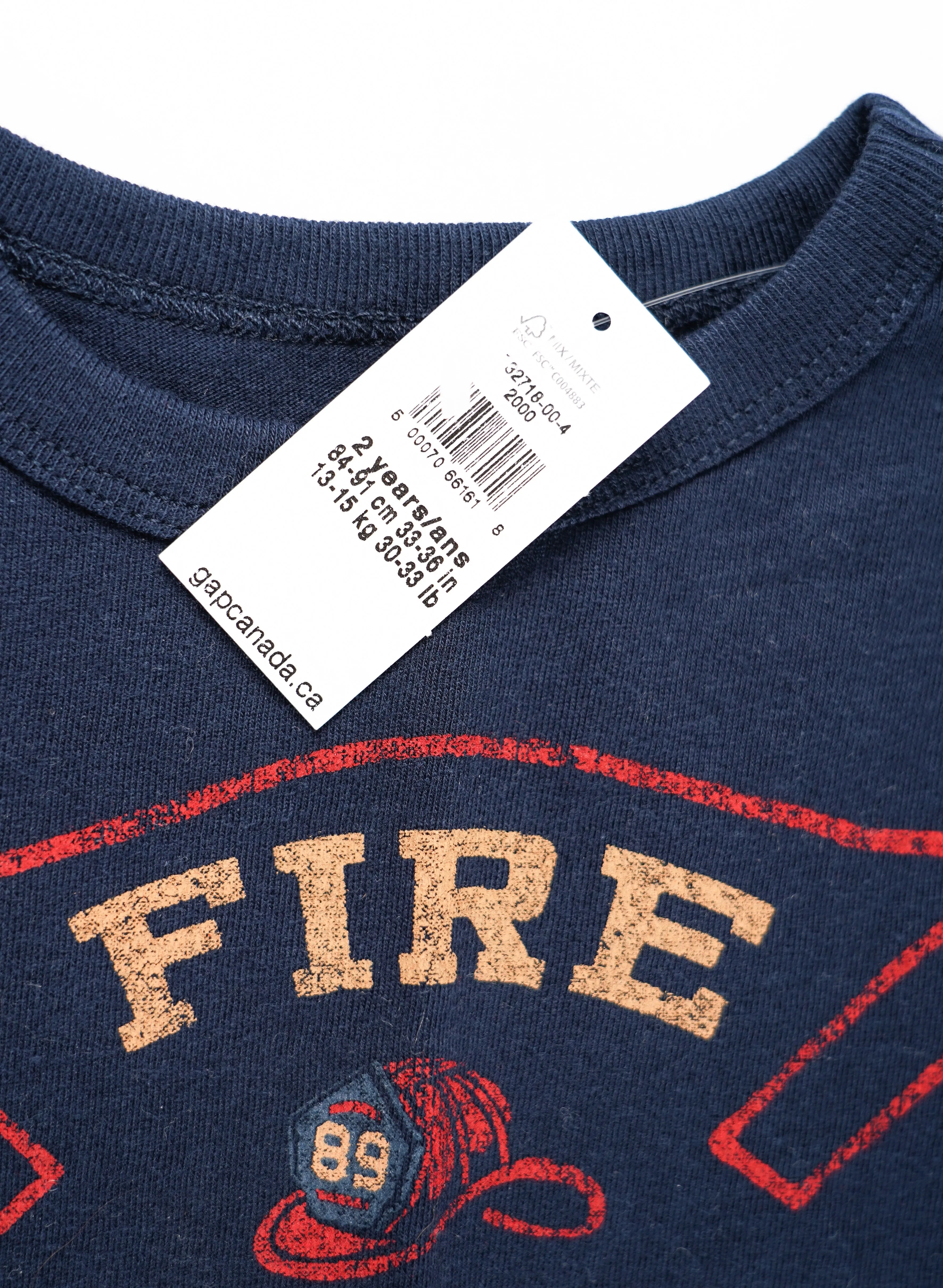 BOY SIZE 2 YEARS - Baby GAP, Graphic Cotton T-Shirt NWT B3