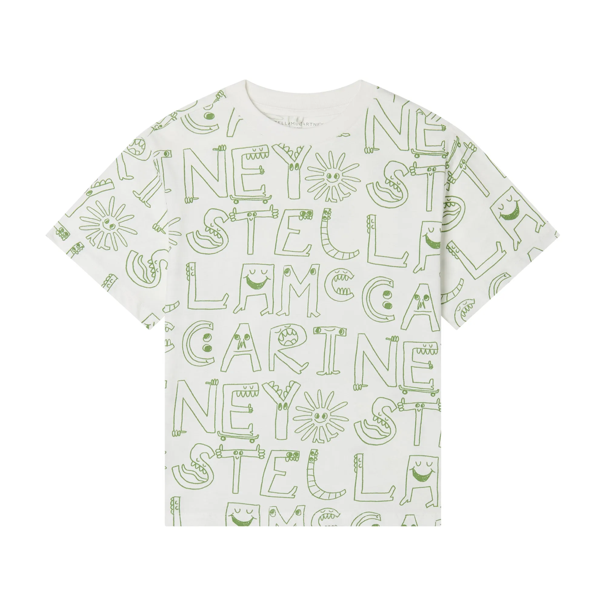 Boys White Monster T-Shirt