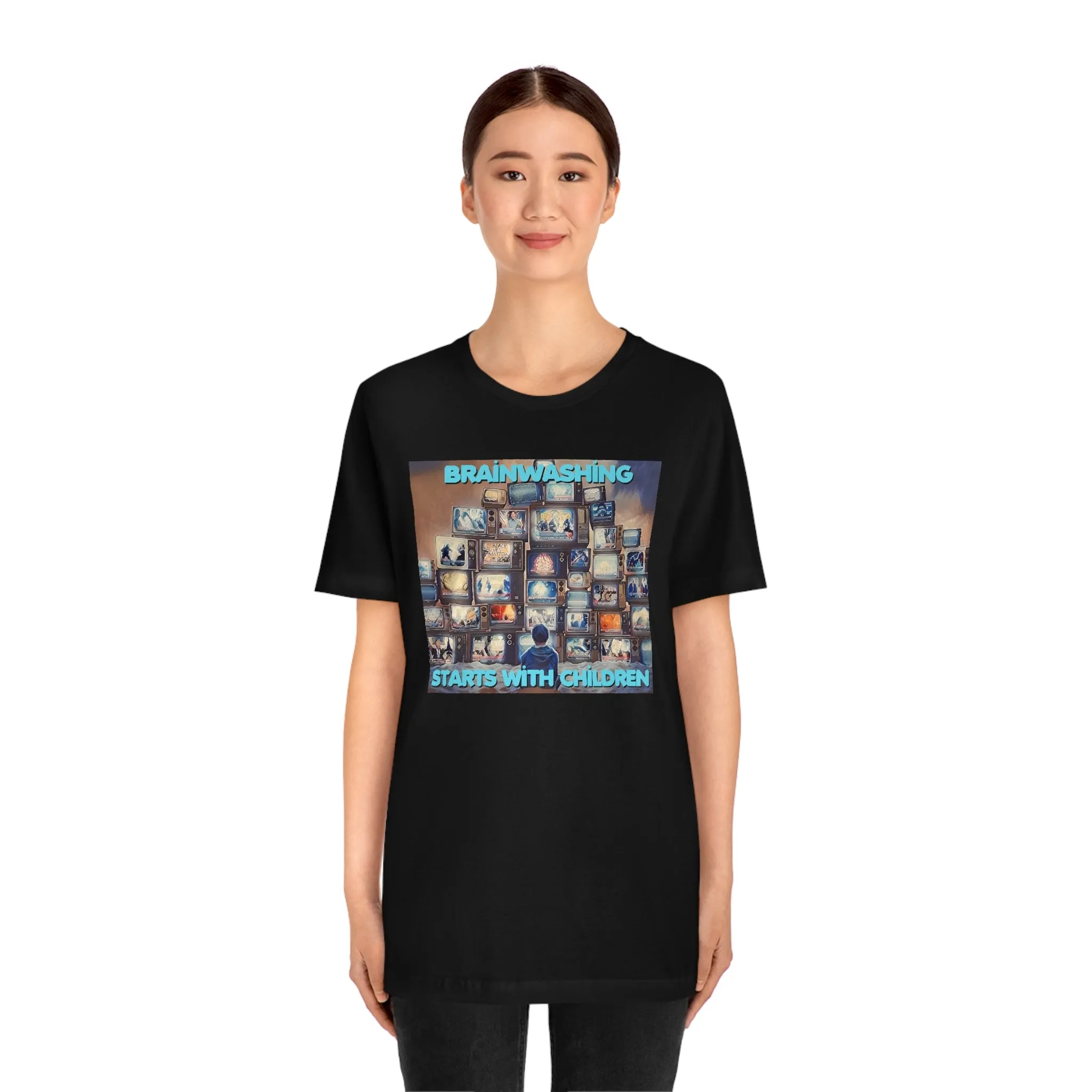 Brainwashing Starts With Children Short Sleeve Tee