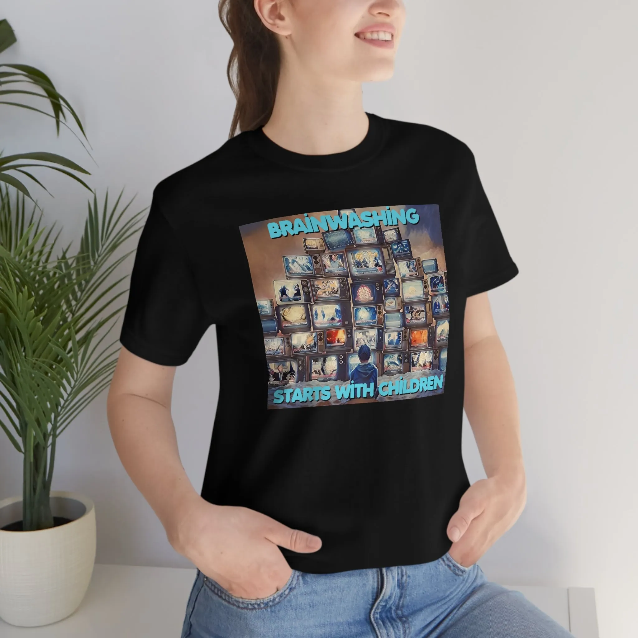 Brainwashing Starts With Children Short Sleeve Tee