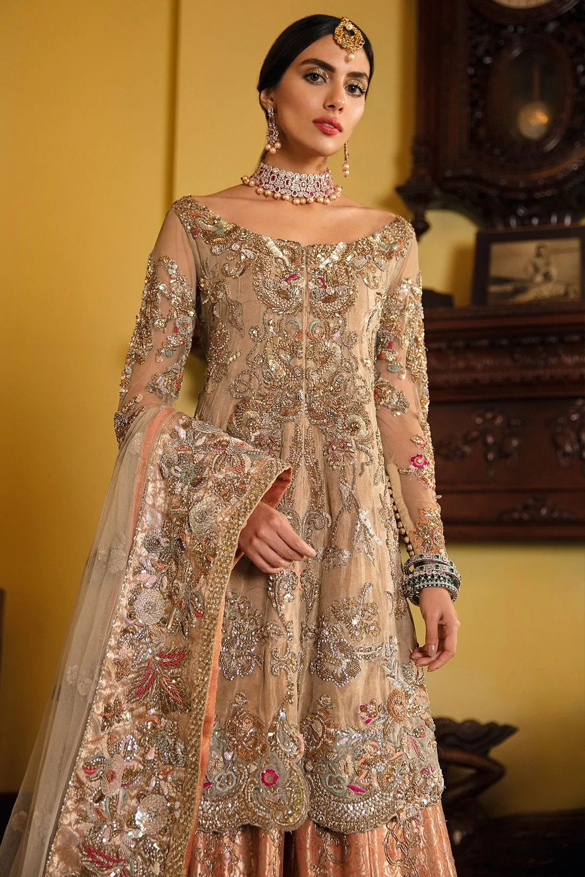 Bridal Sharara Dress for Wedding #Y6218