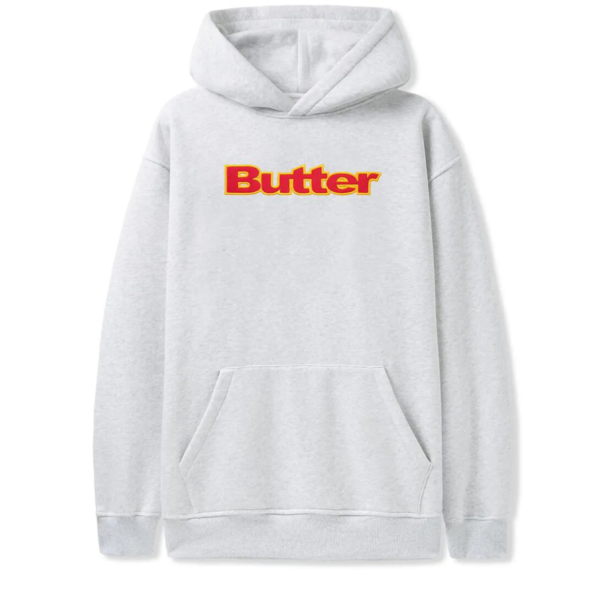 Butter Goods - Felt Logo Applique Hoodie Ash