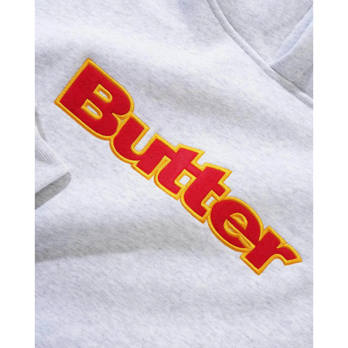 Butter Goods - Felt Logo Applique Hoodie Ash