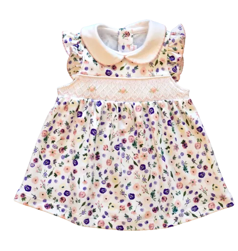 Clementine Garden Floral Smocked Dress