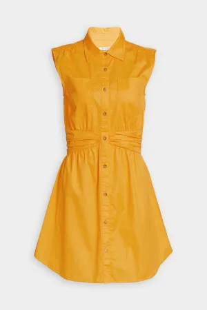 Cora Shirt Dress in Orange