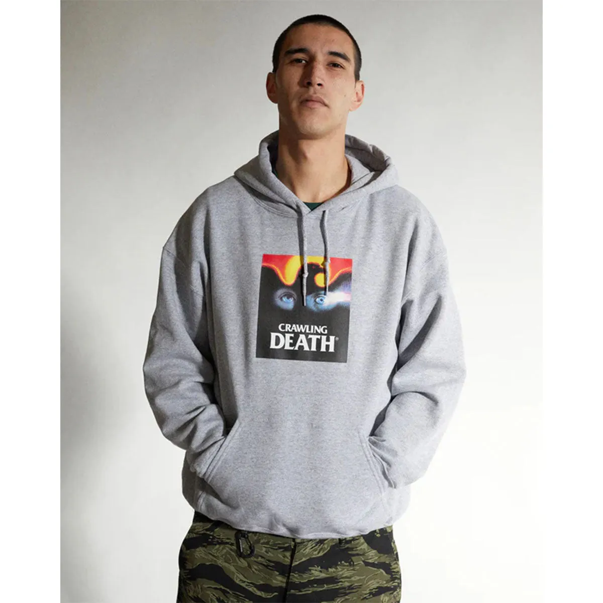 Crawling Death - Eagle Eyes Heavyweight Hoodie Grey